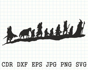 images Lotr Silhouette lord of the rings caravan vinyl