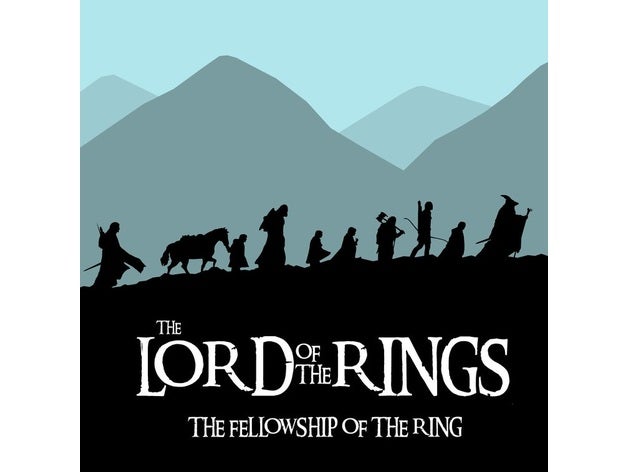 pic Lotr Silhouette lord of the rings fellowship of the ring
