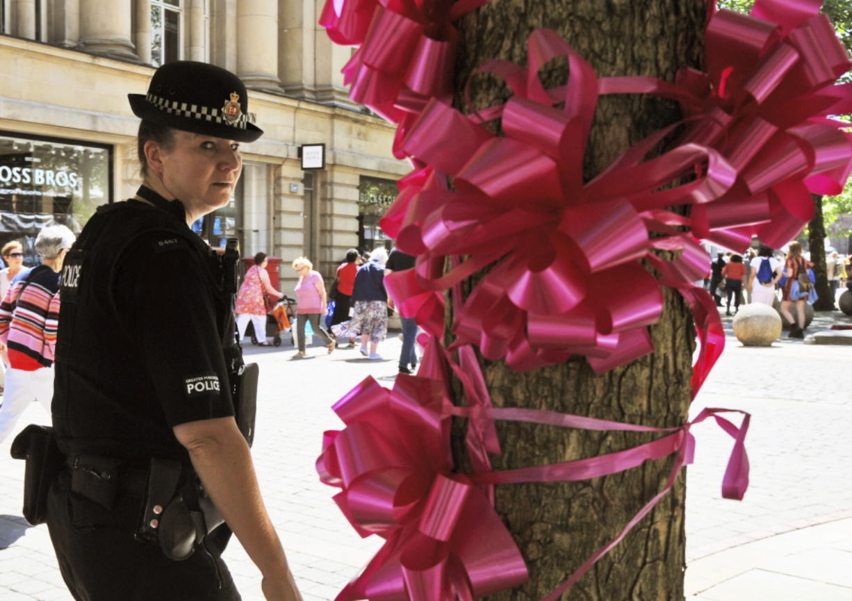 pix Manchester Pink Ribbon bunny ears ribbon an appropriate symbol