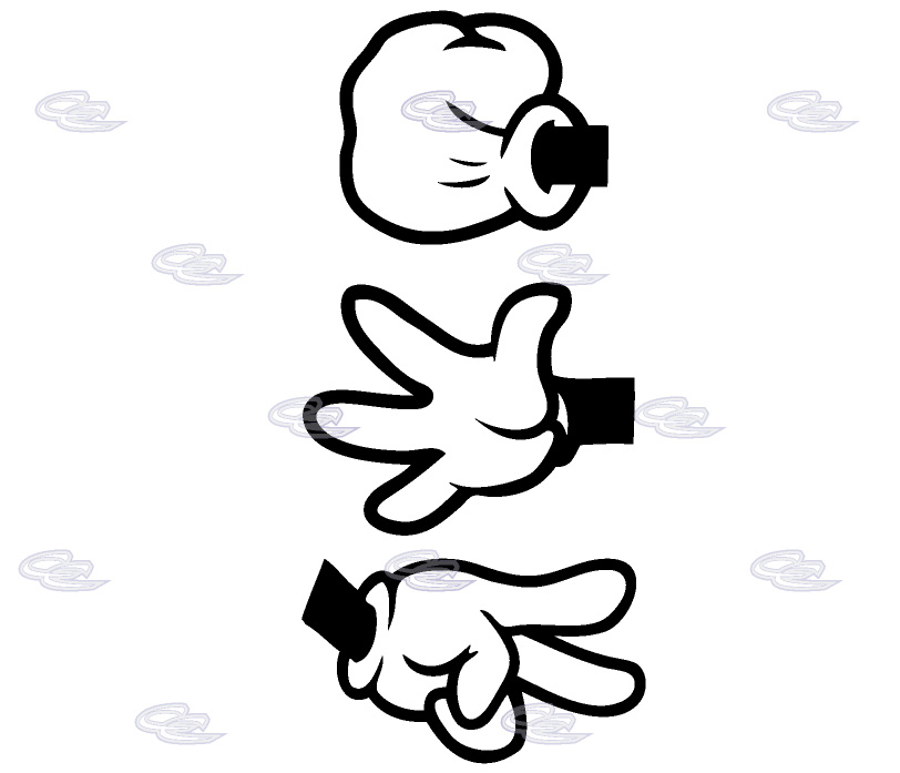 pic Mickey Hands Rock Paper Scissors pngkit