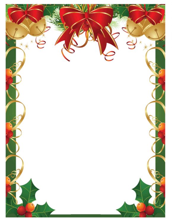 picture Microsoft Word Xmas Borders printable christmas page border
