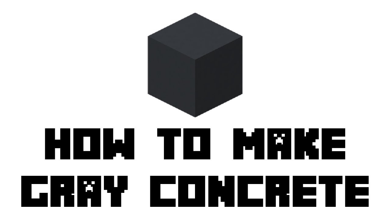 pic Minecraft Light Gray Concrete minecraft how to make gray concrete