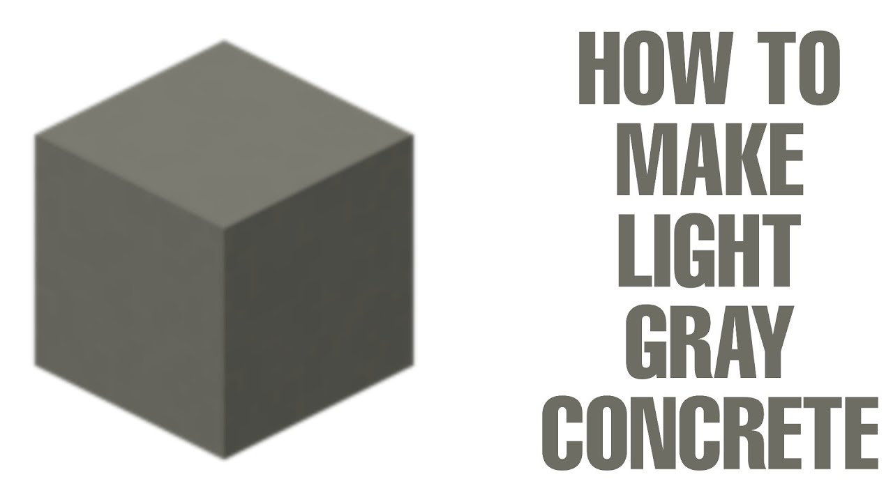 images Minecraft Light Gray Concrete minecraft survival how to make light gray concrete powder