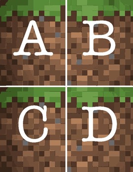 photo Minecraft Printable Letters Free minecraft birthday party