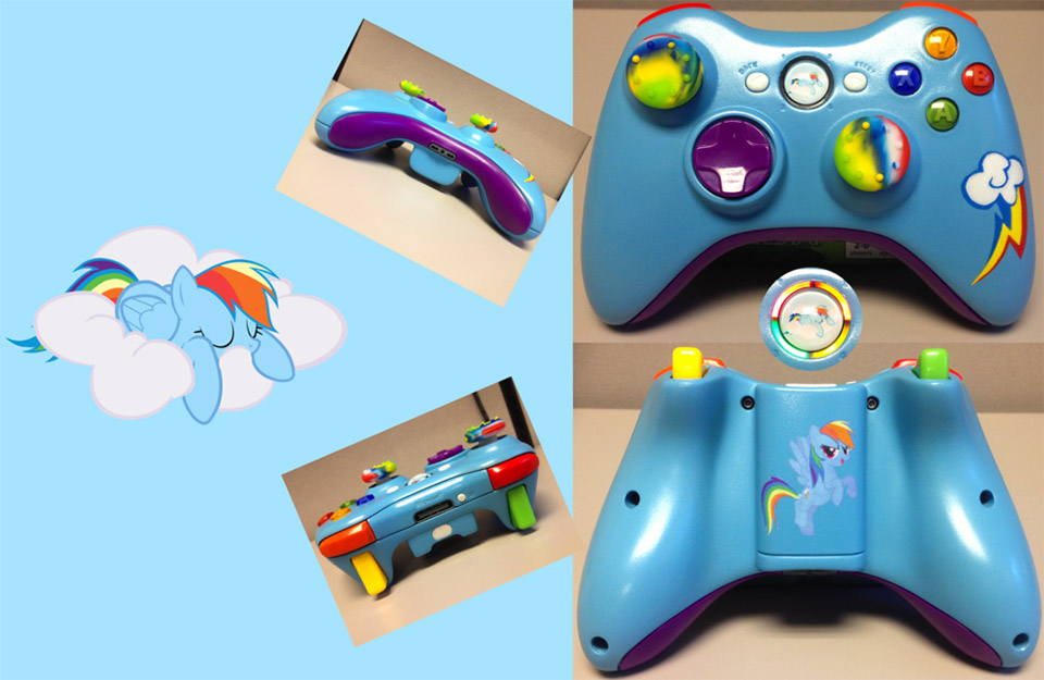 images Mlp Xbox 360 Controller cutie mark controllers my little