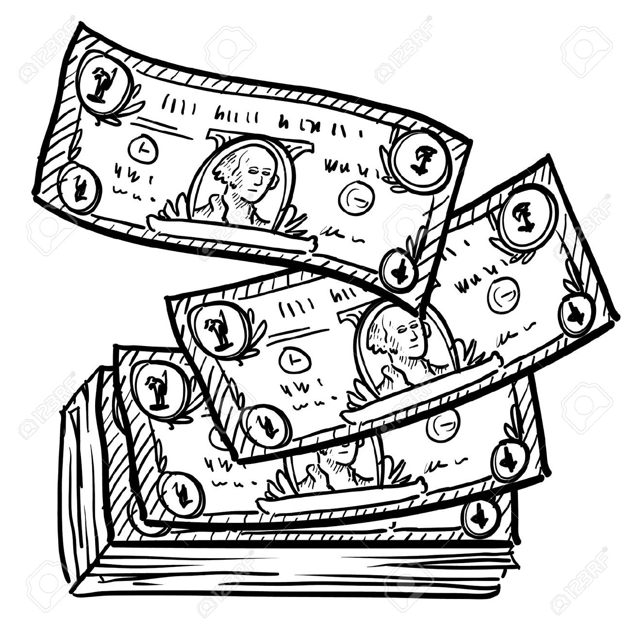 pix Money Clipart Black And White clipart library