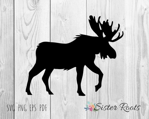 pics Moose Silhouette Svg mountain range moose svg moose png moose clipart circuit cut etsy