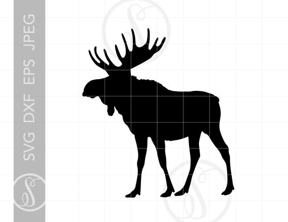 pix Moose Silhouette Svg etsy