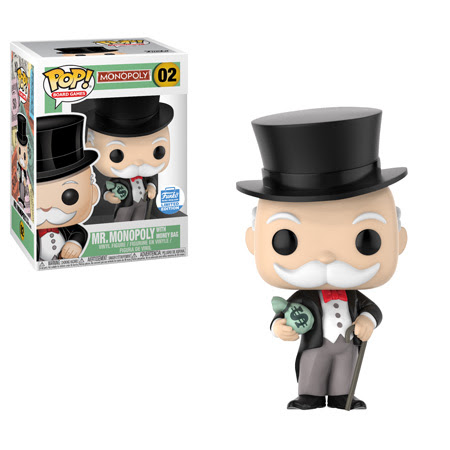 pic Mr Monopoly With Money Bag Funko Pop funko pop board games monopoly mr monopoly with money bags funko shop edition figure 02