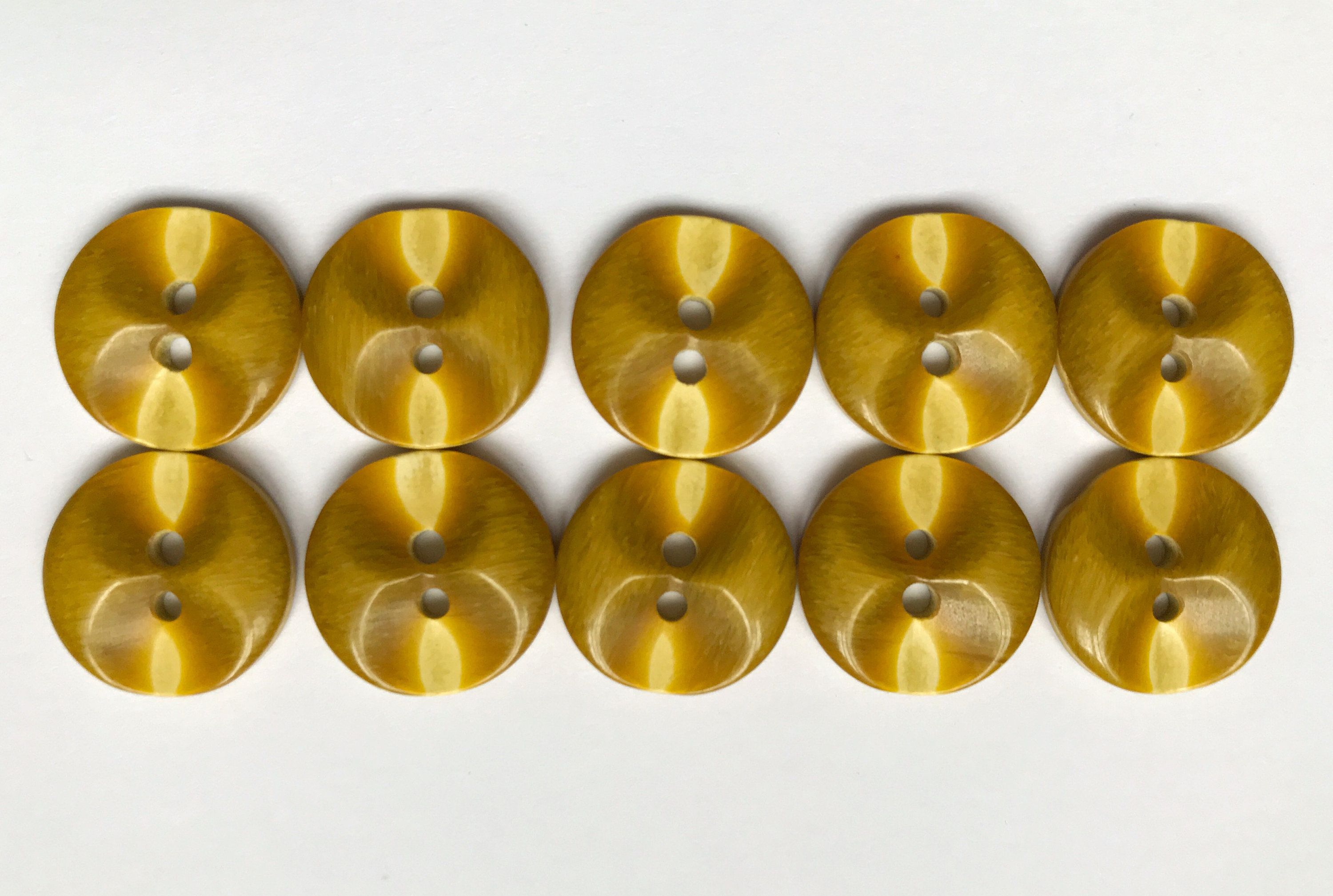 picture Mustard Coloured Buttons sewing 13 mm velvet button with 2 holes mustard x1