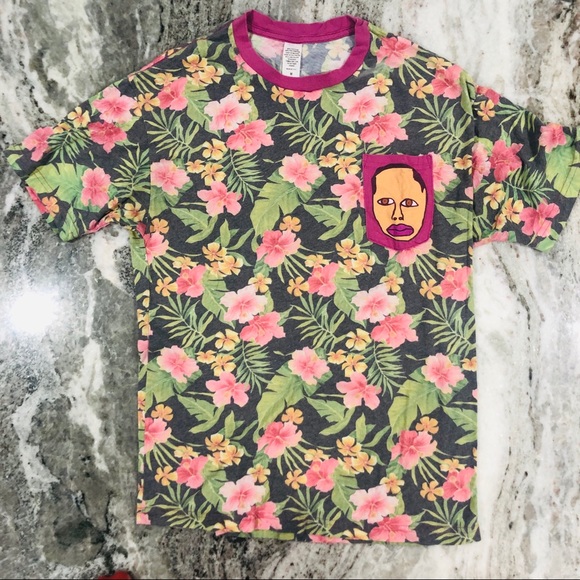 pix Odd Future Floral Shirt odd future earl teal floral pocket t shirt