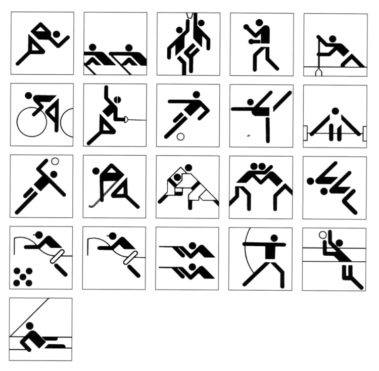 picture Olympic Stickman pictograms olympic games 1972 munich