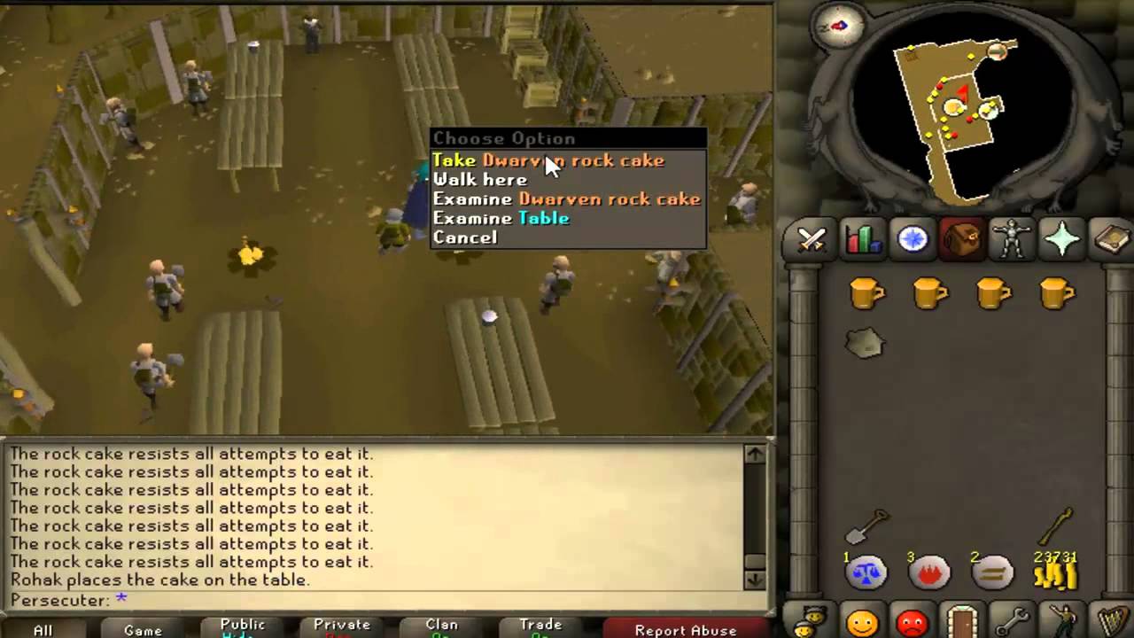 pics Osrs How To Get A Rock Cake when you guzzle rock cake immediately