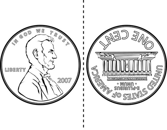 pix Penny Image Black And White https www shutterstock com image vector high quality one cent coin us 1707195982
