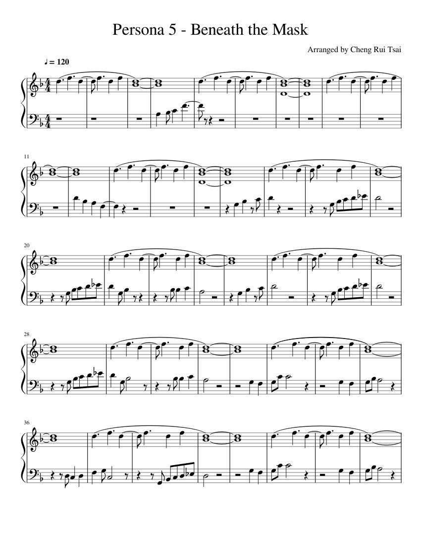 pix Persona 5 Clarinet Sheet Music last surprise for bb clarinet youtube