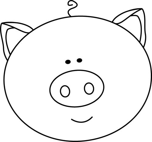 photo Pig Head Clipart Black And White clipart library