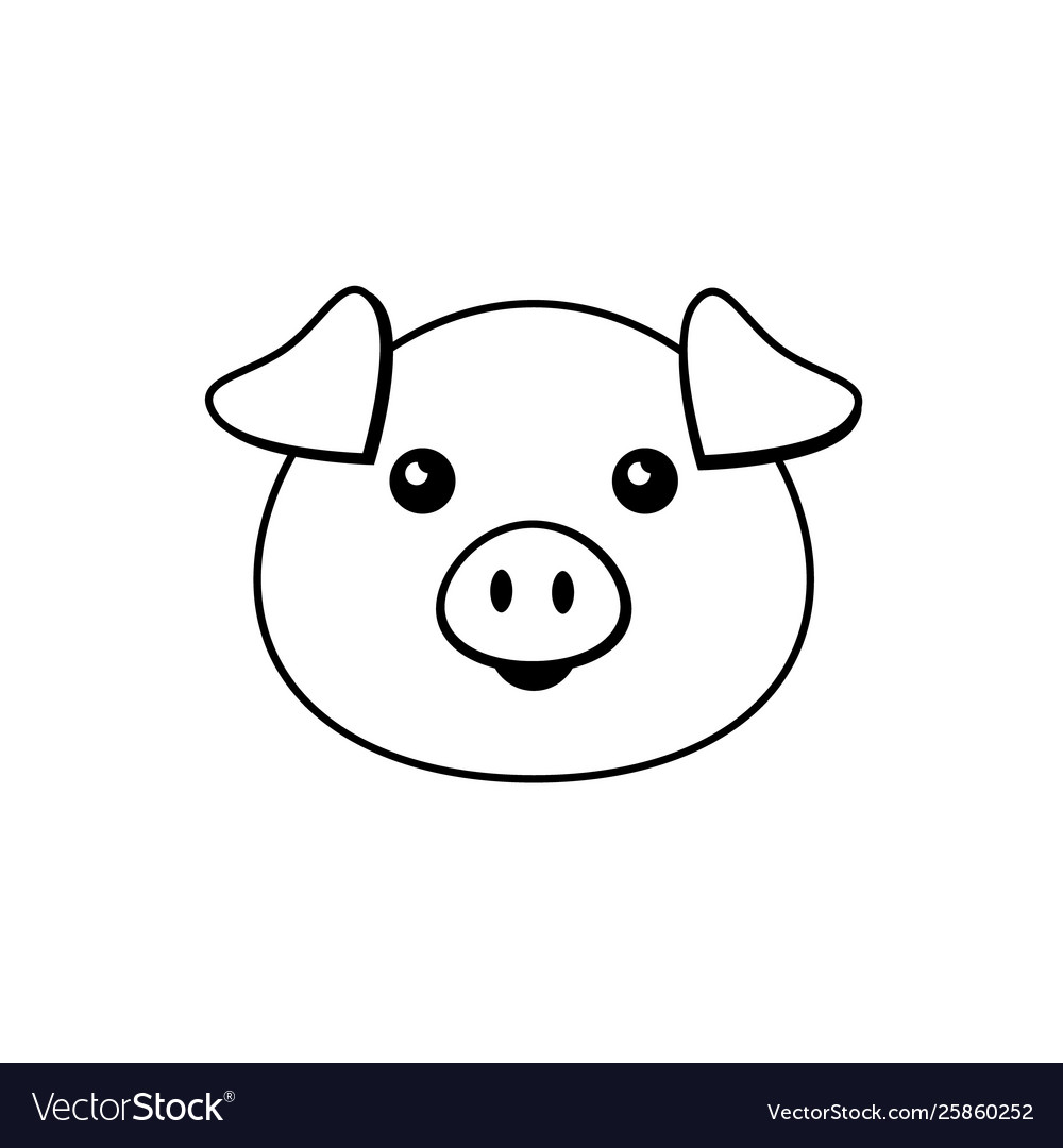 pix Pig Head Clipart Black And White pig head cliparts stock vector and
