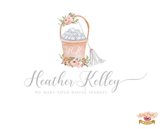 pics Pink Cleaning Logo cleaning logo maid logo house cleaning service logo cleaner etsy