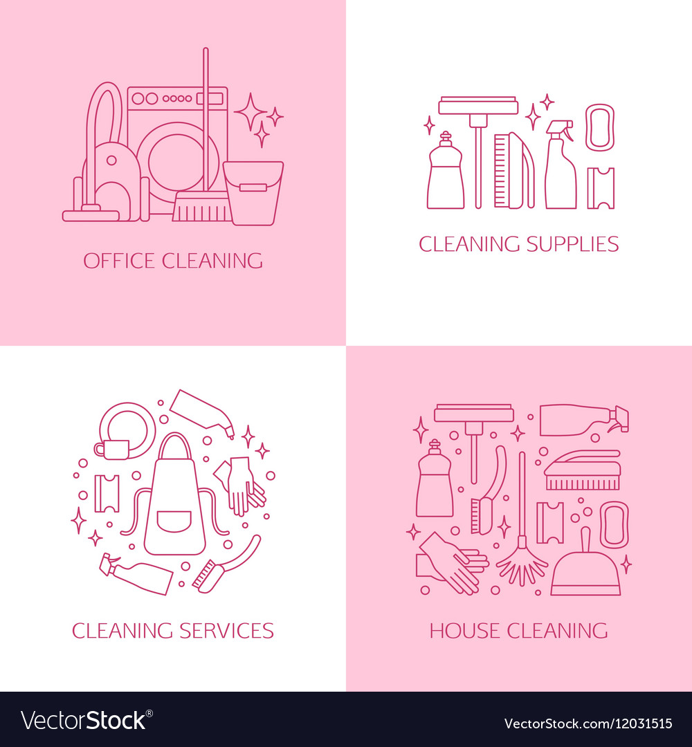 picture Pink Cleaning Logo dreamstime com