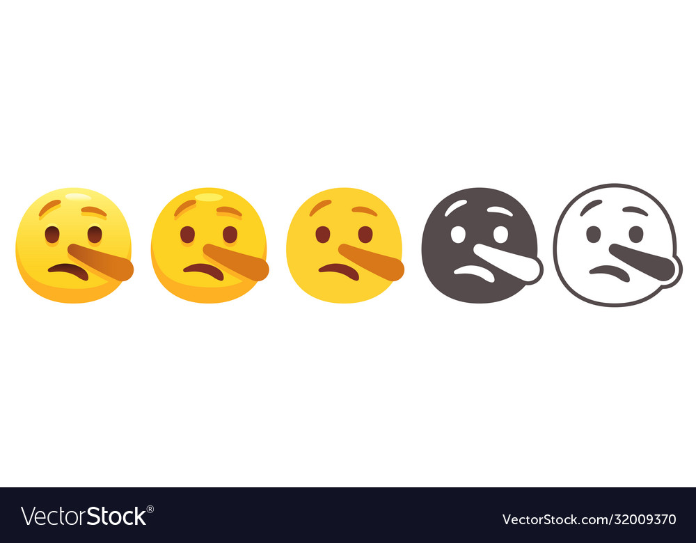 pics Pinocchio Smiley emoji with a nose is a horror to behold