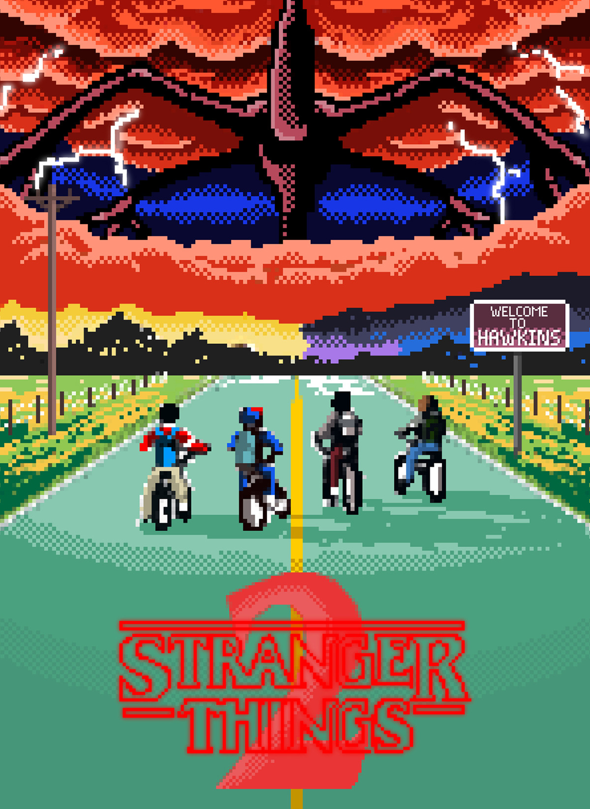pics Pixel Art Stranger Things pixel art dustin stranger things