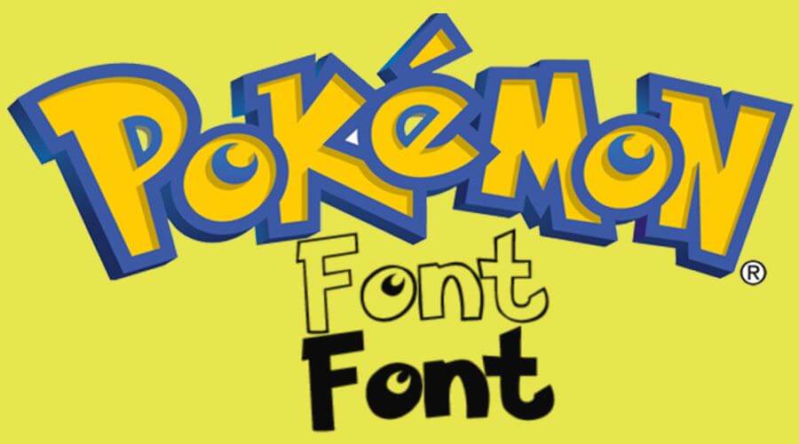 photo Pokemon Free Font pokemon font free download fonts empire