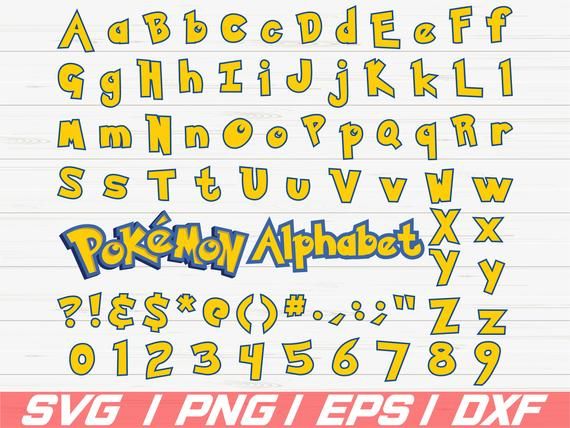 pix Pokemon Free Font pokemon font pokemon font generator