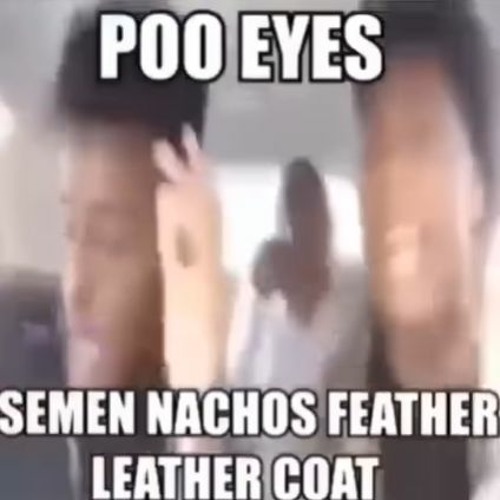 photo Poo Eyes Feather Leather Coat poo eyes semen nacho feather leather