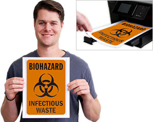 picture Printable Biohazard Sign brady