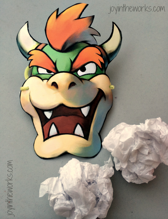images Printable Bowser Mask mario party minion pumpkin bowser costume