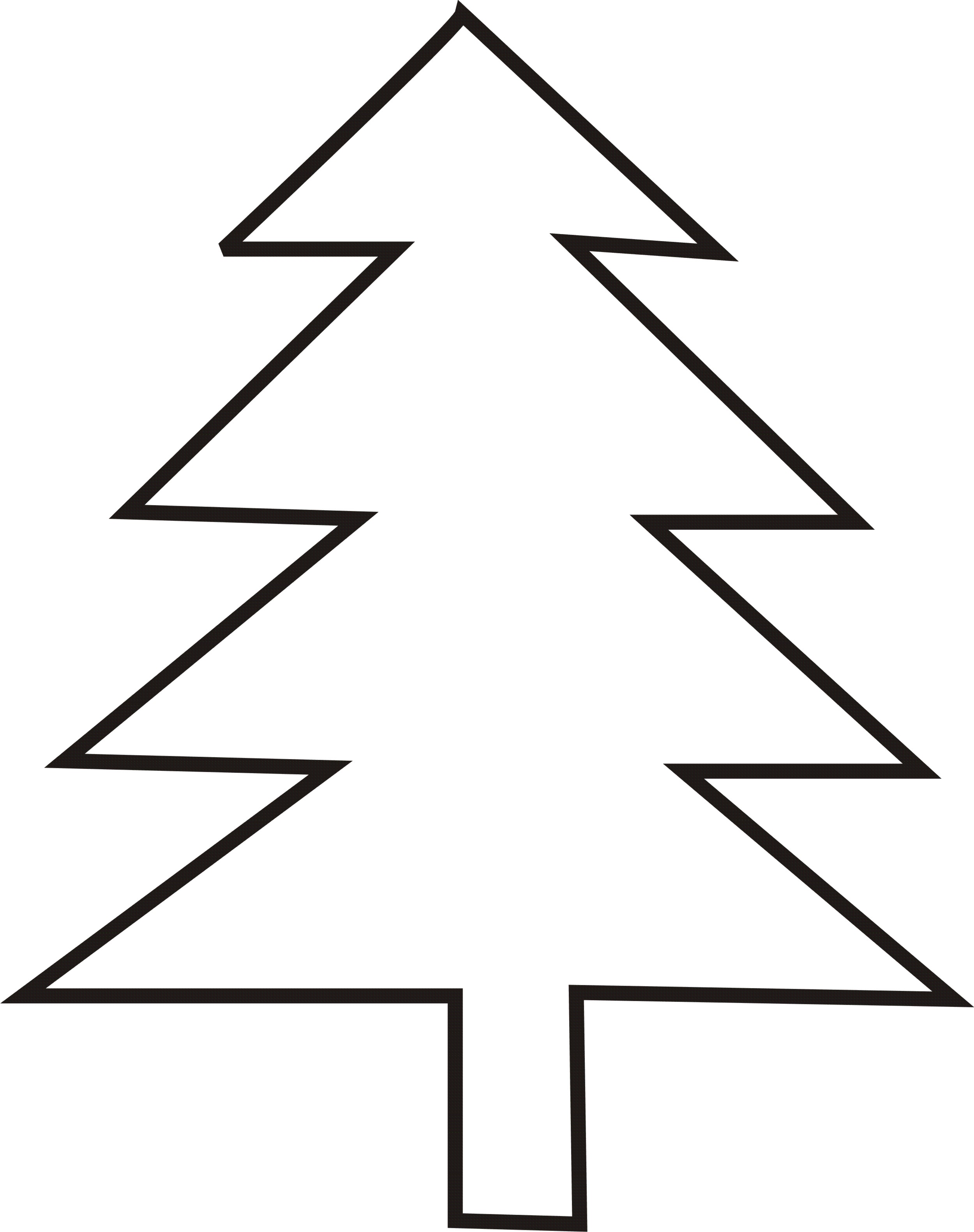 picture Printable Christmas Tree Clip Art clipart library