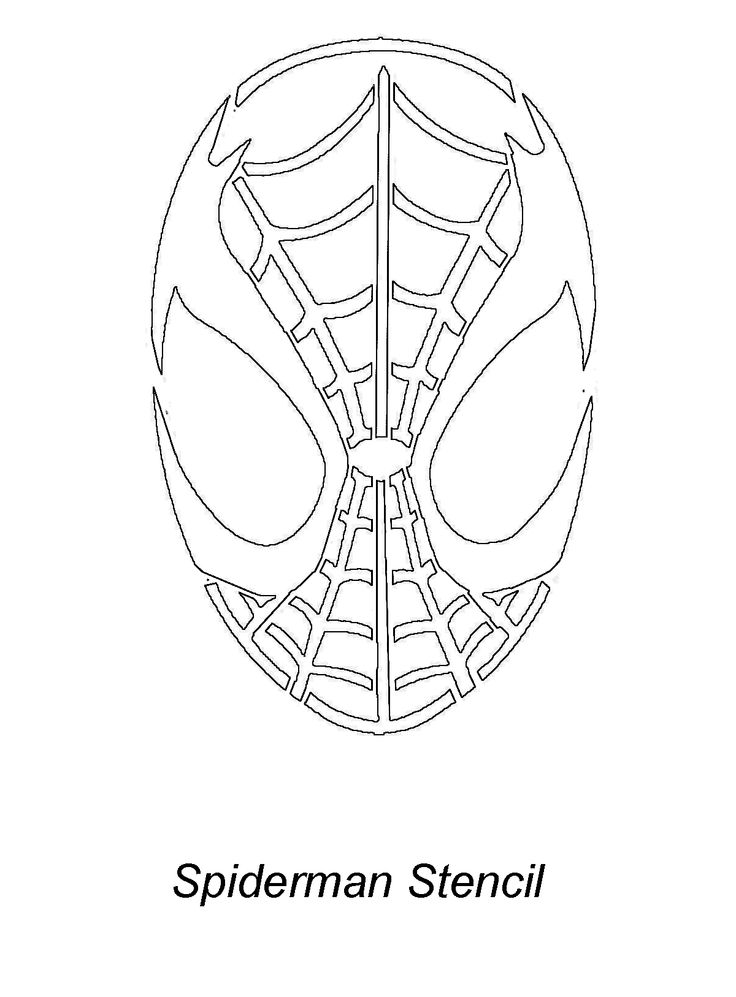 photo Printable Spiderman Stencil spiderman pumpkin stencil