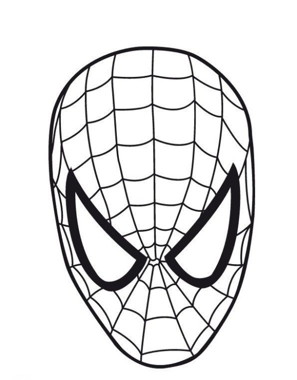 picture Printable Spiderman Stencil clipart library
