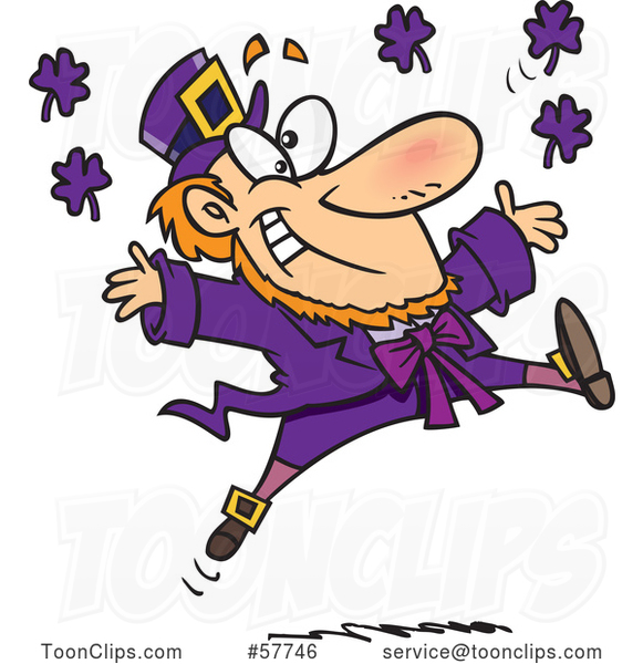 pics Purple Leprechaun vector toons