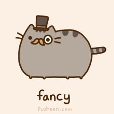 pix Pusheen Cat With Mustache moustache cat freetoedit pusheen cat