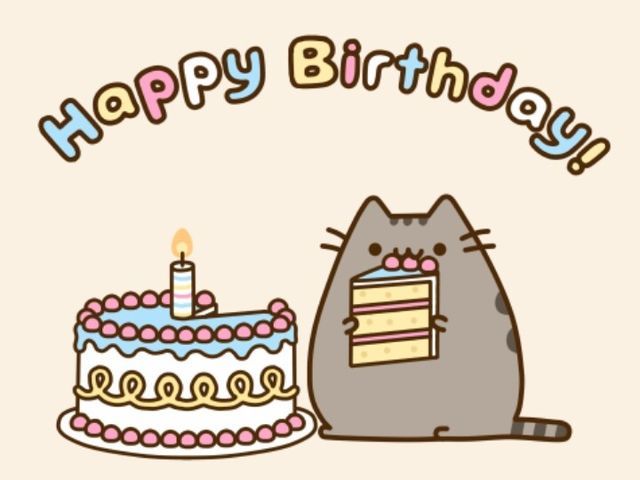 images Pusheen Happy Birthday Gif happy birthday stormy pusheen cute