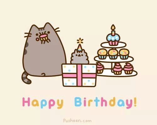 wallpapers Pusheen Happy Birthday Gif gif animation happy birthday pusheen