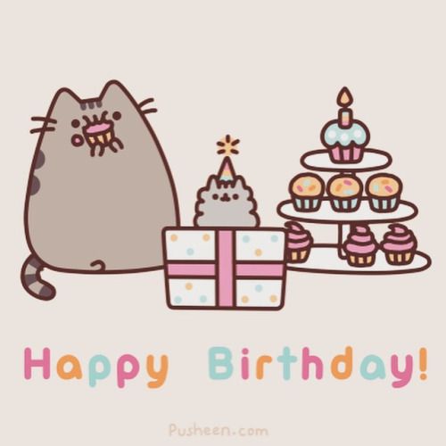 picture Pusheen Happy Birthday Gif happy birthday gif pusheen the cat