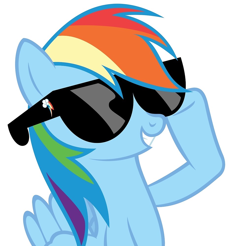 wallpapers Rainbow Dash With Shades rainbow dash wearing shades by