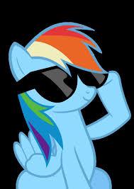 wallpapers Rainbow Dash With Shades rainbow dash sunglasses