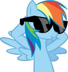 photo Rainbow Dash With Shades rainbow dash sunglasses 2 play