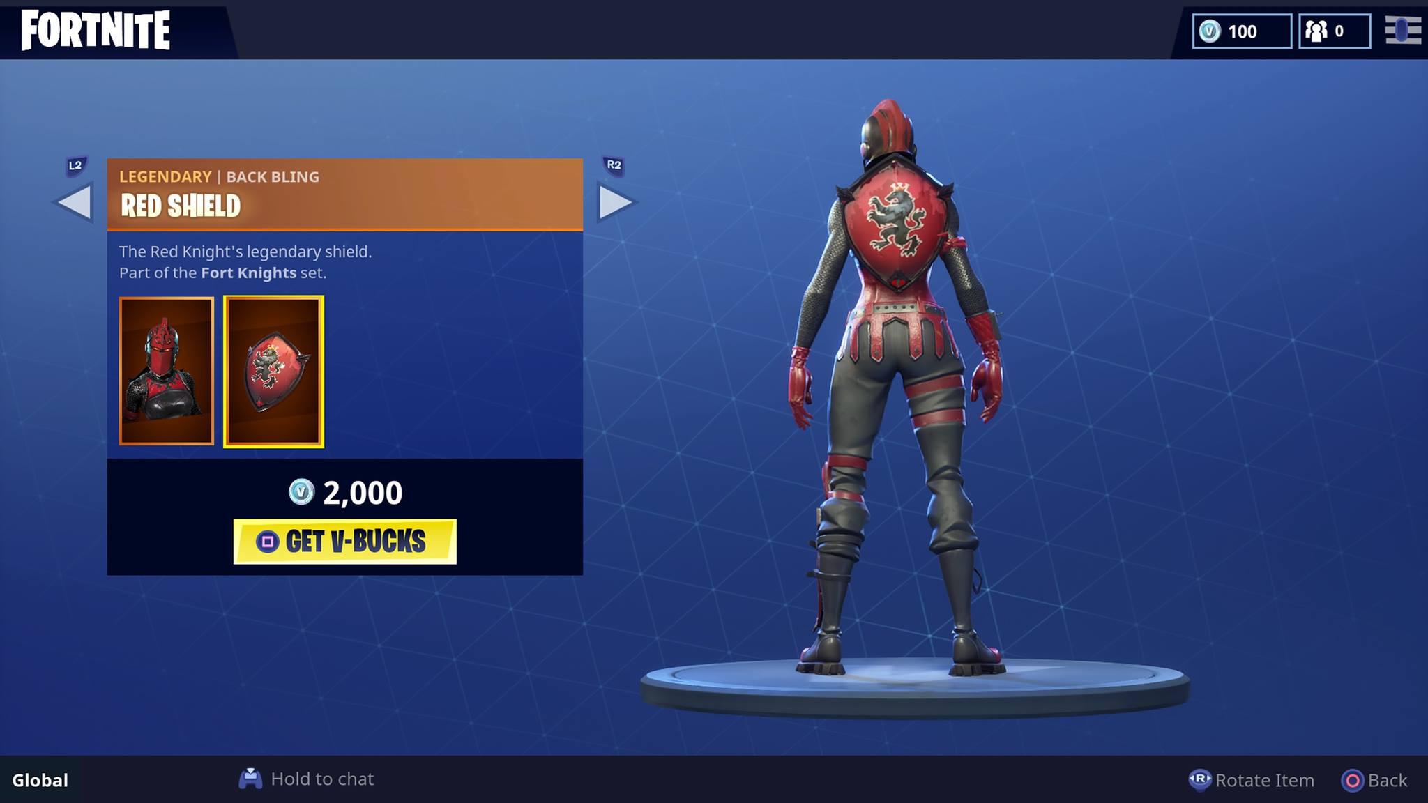 pics Red Knight Fortnite Shield squire shield red knight shield