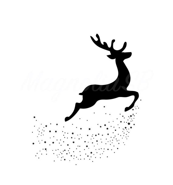 pic Reindeer Clipart Silhouette deer silhouette clip art reindeer clipart scrapbooking deer element black deers
