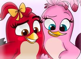 pic Ruby Angry Birds beauty with ruby the female red bird
