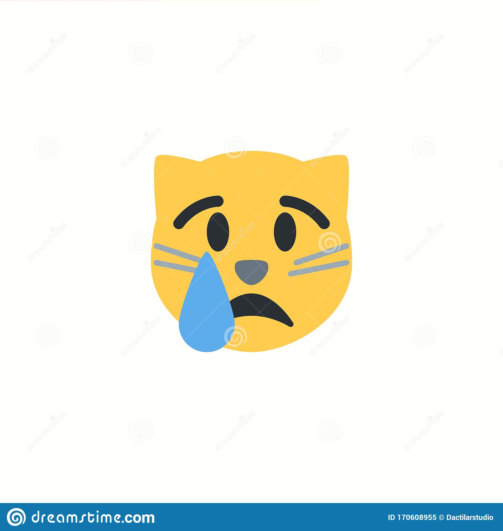 pic Sad Cat Emoji crying cat face icon cat emoji sad
