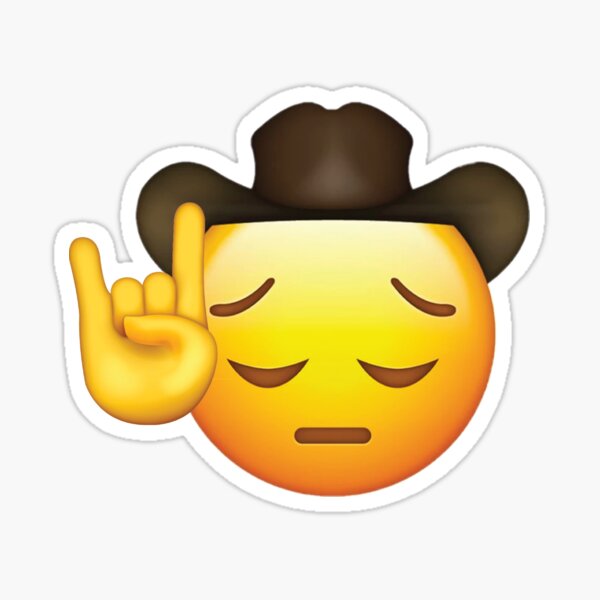 images Sad Cowboy Emoji Transparent sad emoji cowboy hat transparent png