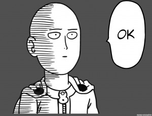 pic Saitama Ok Text Copy And Paste one punch man meme ok