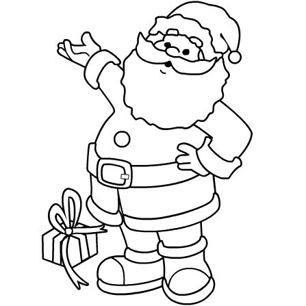 photo Santa Clipart Black And White santa claus clipart black white