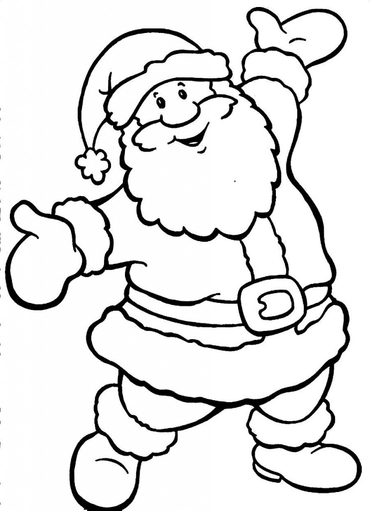 picture Santa Clipart Black And White black and white classic santa claus