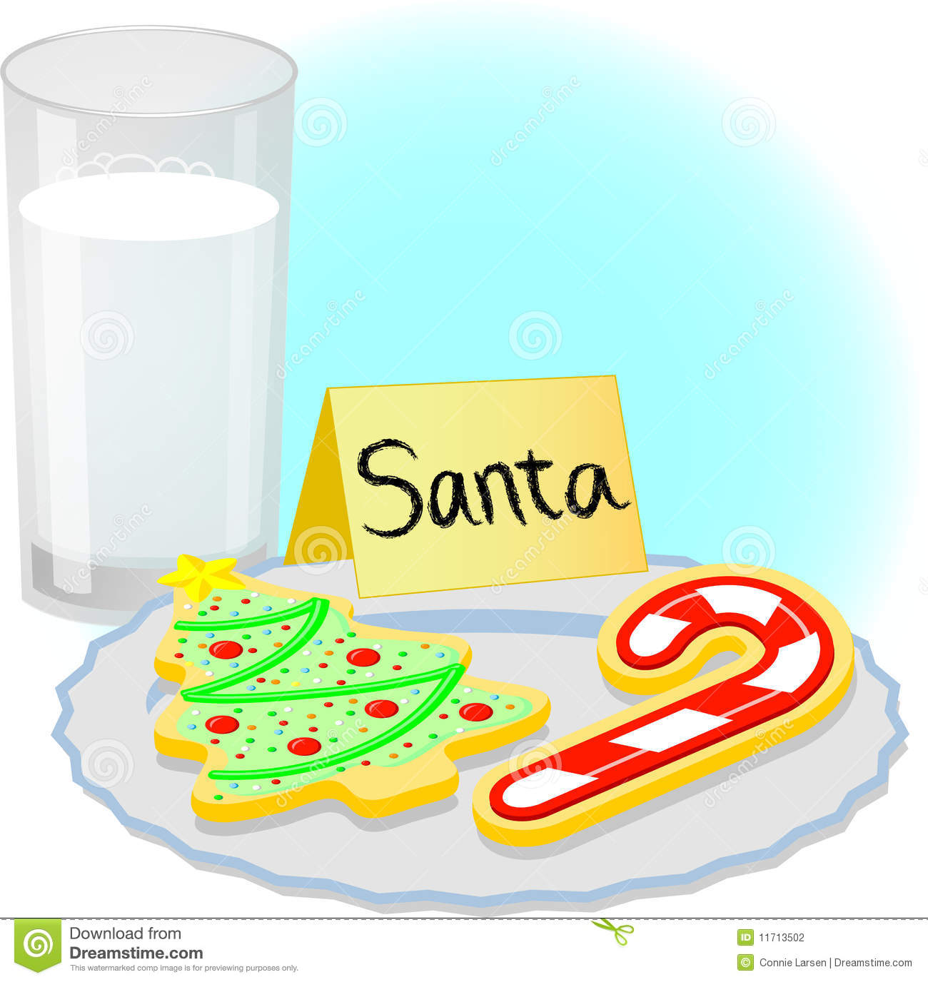 photo Santas Cookies Clipart christmas graphics
